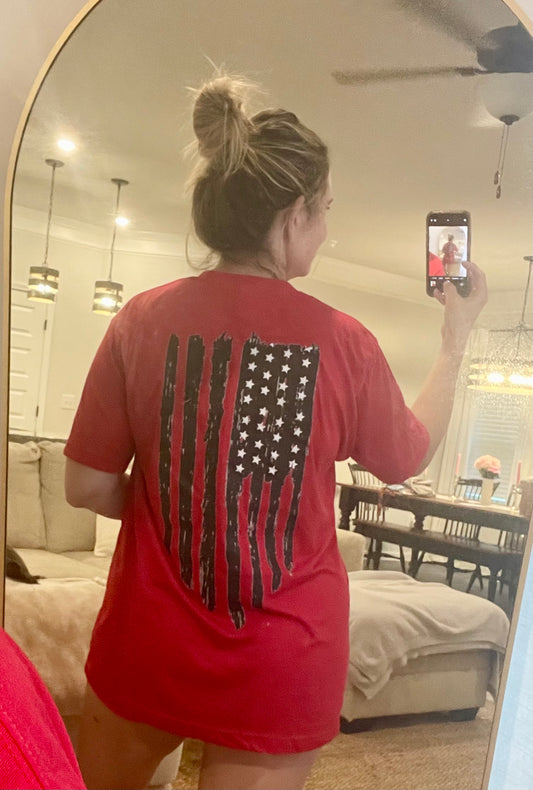 This is the turning point- large flag tee