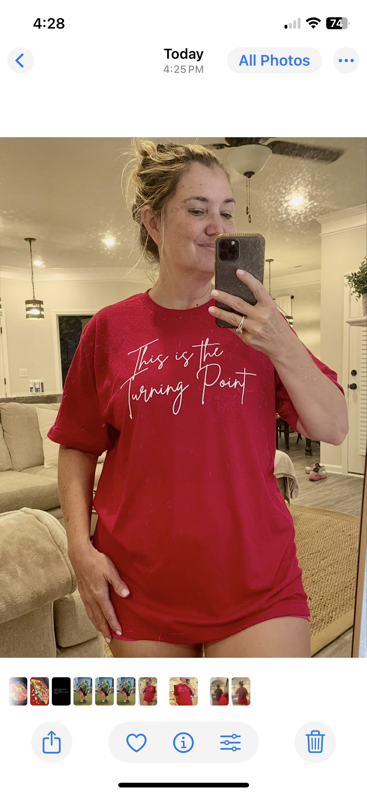 This is the turning point- large flag tee