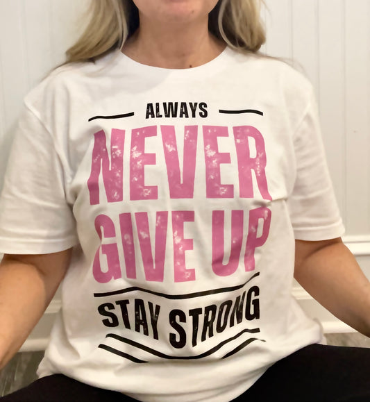 Never give up!