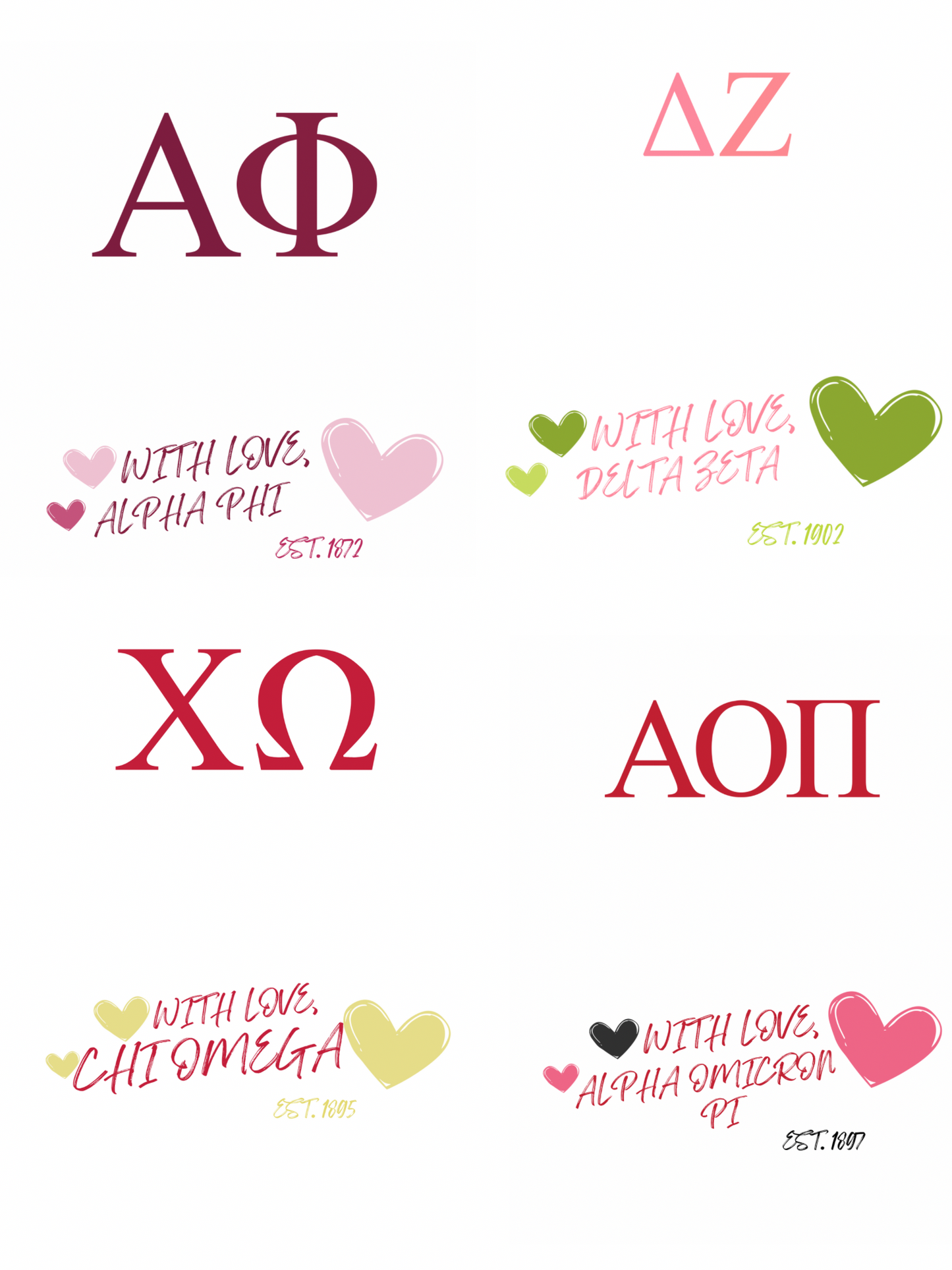 With Love Sorority - Crewneck